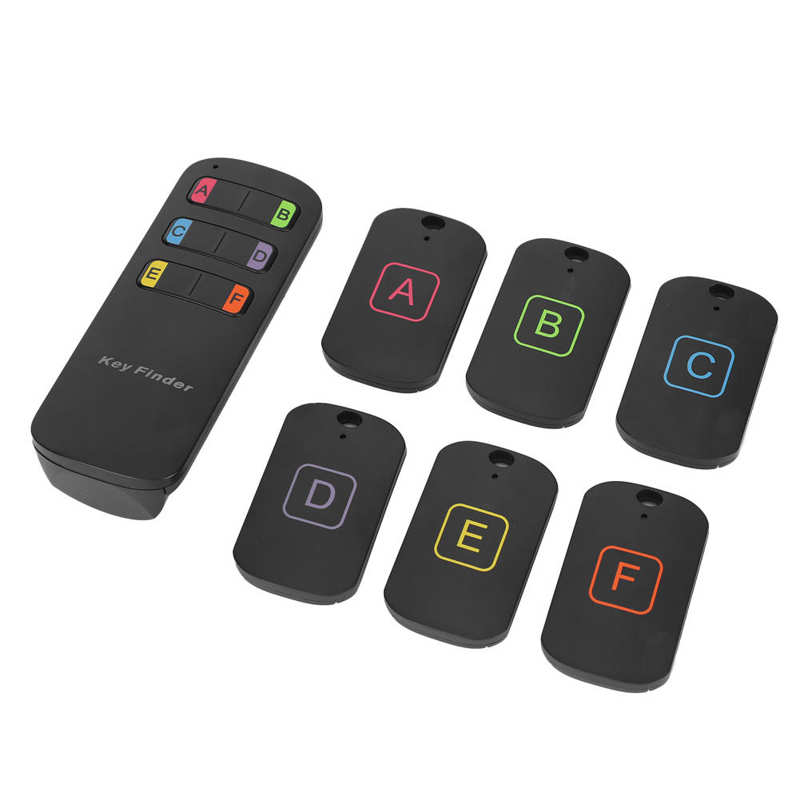Anti-Lost Wireless Key Finder Remote Sound Alarm Locator Reminder with 6Pcs Receivers