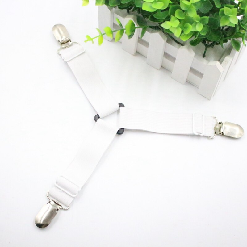 4 Stuks Verstelbare Lakens Riemen Bretels Clip Opslag Matrashoes Grijper