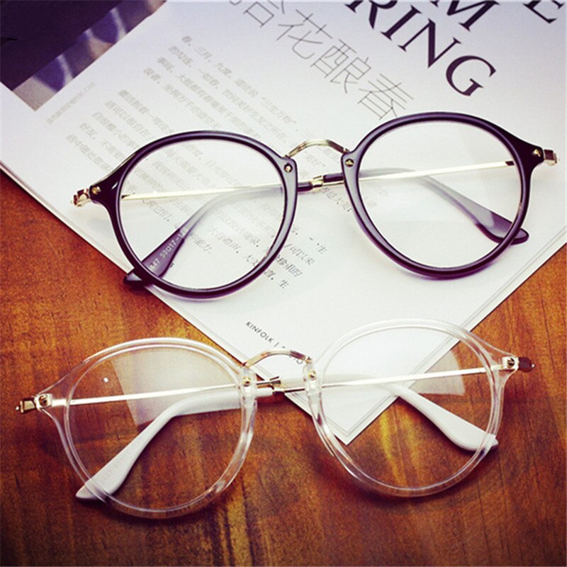 Gafas redondas transparentes con montura transparente para mujer, anteojos para miopía, montura de gafas para hombre, gafas ópticas contra rayos azules,