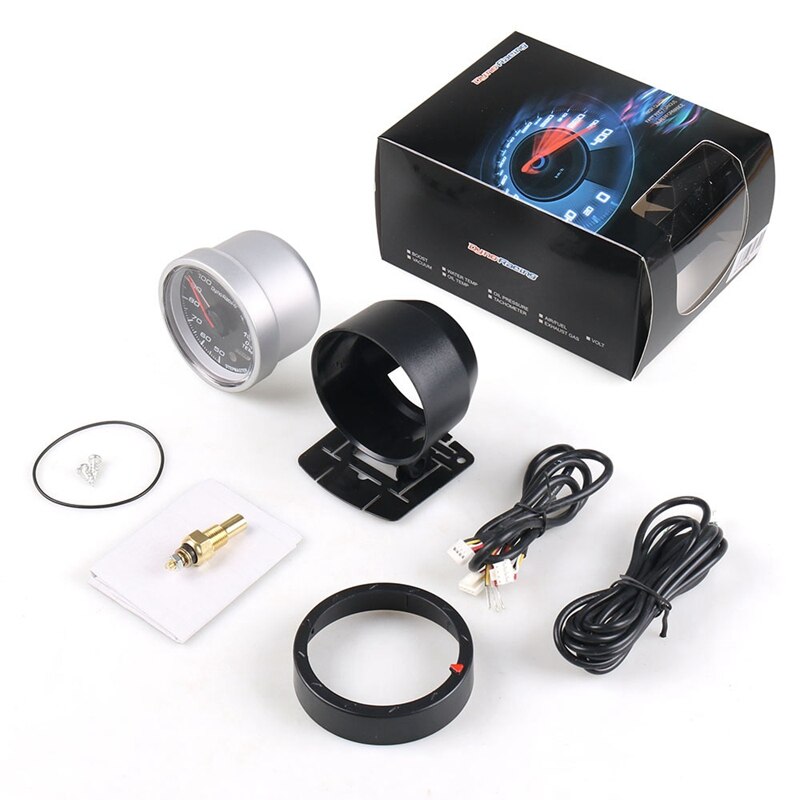 12V Universal Tachometer 6348 Digital 2-1/16 Inch 0-340 Degree F Digital Oil Temperature Gauge