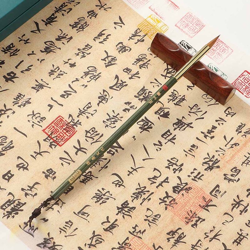 H052 Small Chinese Calligraphy Brush Pen Fit for Regular/Cursive Scripts Calligraphy Brushes 3 Types for Beginner Calligraphy