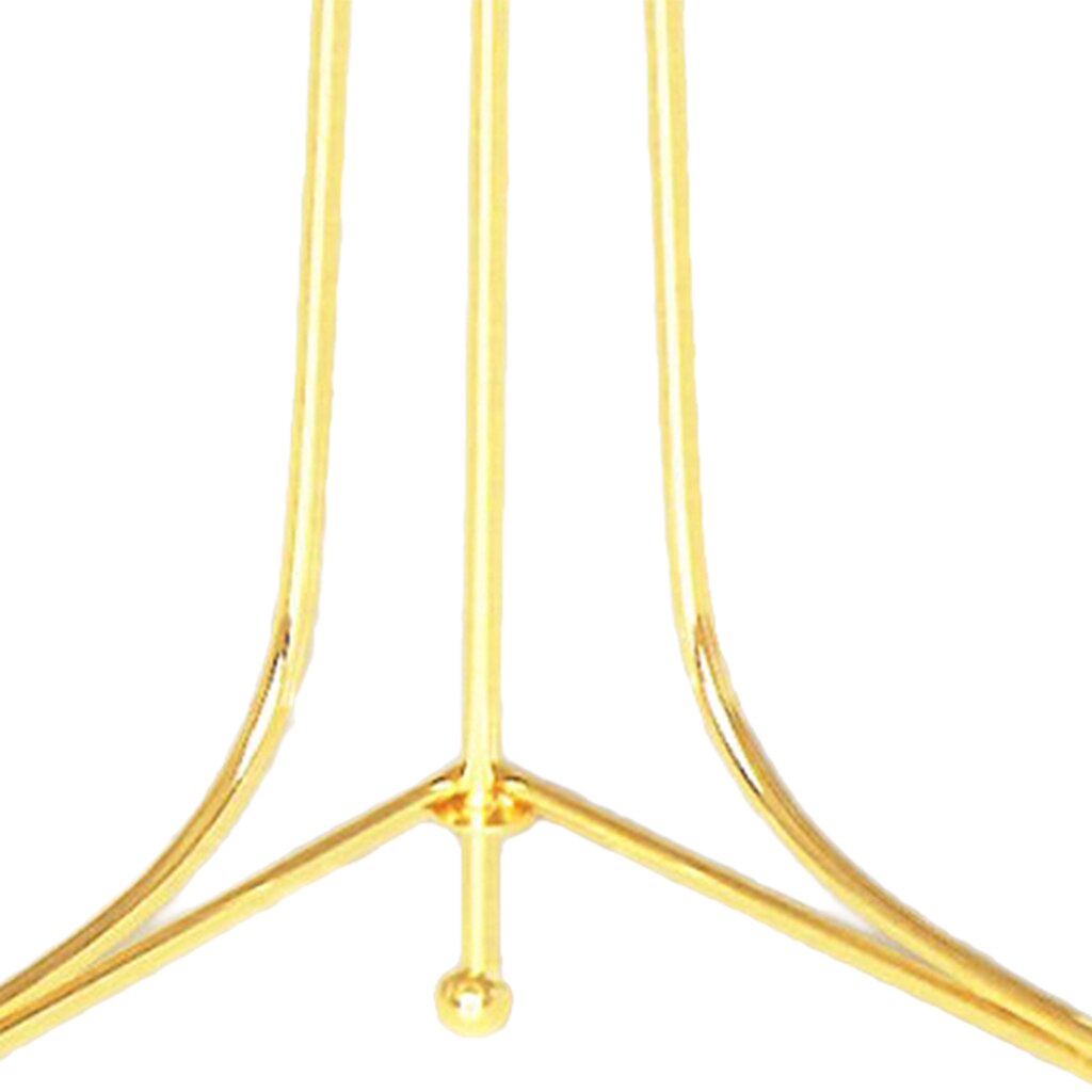 Home China Plate Display Stand Rack Photo Frame Display Easels Gold 6inch