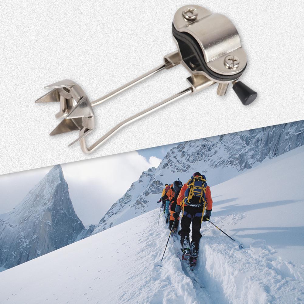 Crampones de acero inoxidable antioxidante para montañismo, equipo de escalada, puntas de hielo, muletas, garra, para exteriores