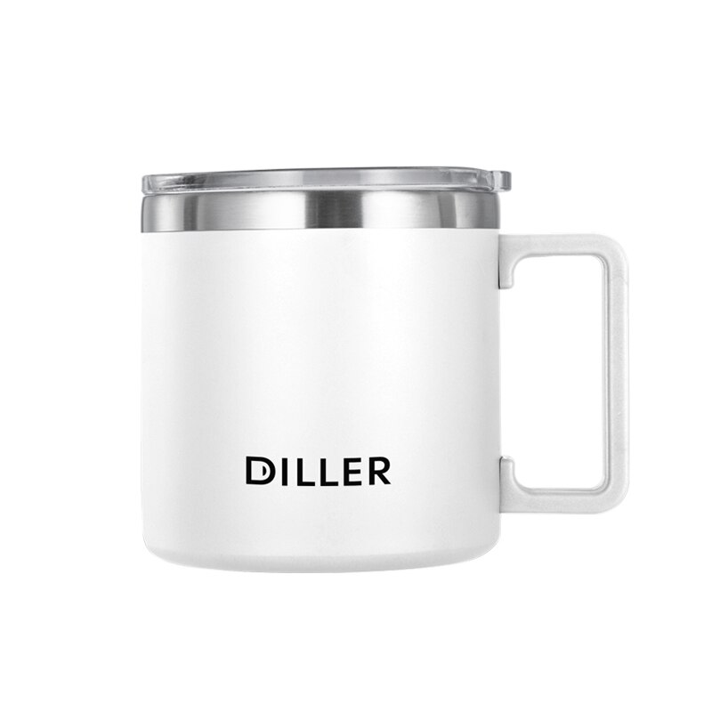 DILLER 600ML Double Wall Stainless steel 304 Coffee Mug office Vacuum Thermos Tea Mug Thermo Cup Water cup with handle For