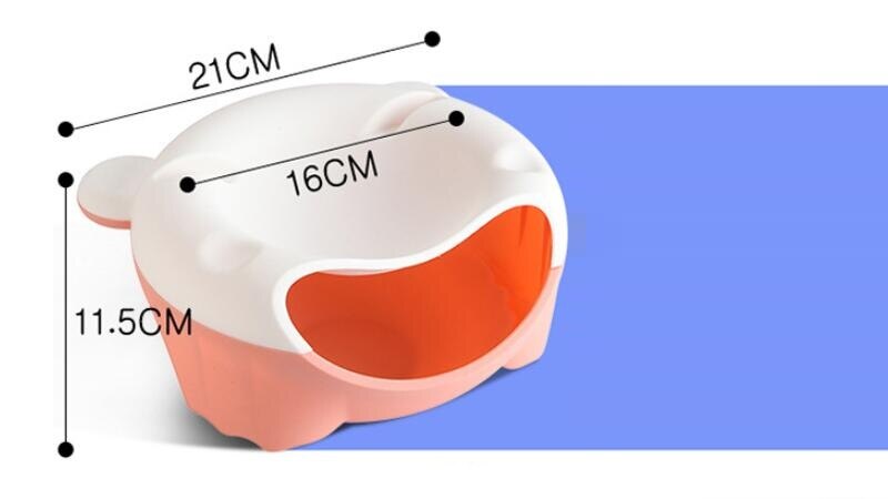 Snack Bowl with Shell Holder, Cute Bear Double Dish Nut Bowl With Cellphone Holder Slot for Pistachio, Peanuts, Sunflower Seed,