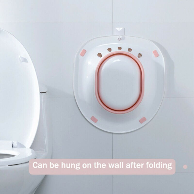 Faltbare Kunststoff Sitzbad Wannen Wc Sitz Abdeckung Einweichen Becken für Schwangere Frauen Hämorrhoiden Patienten