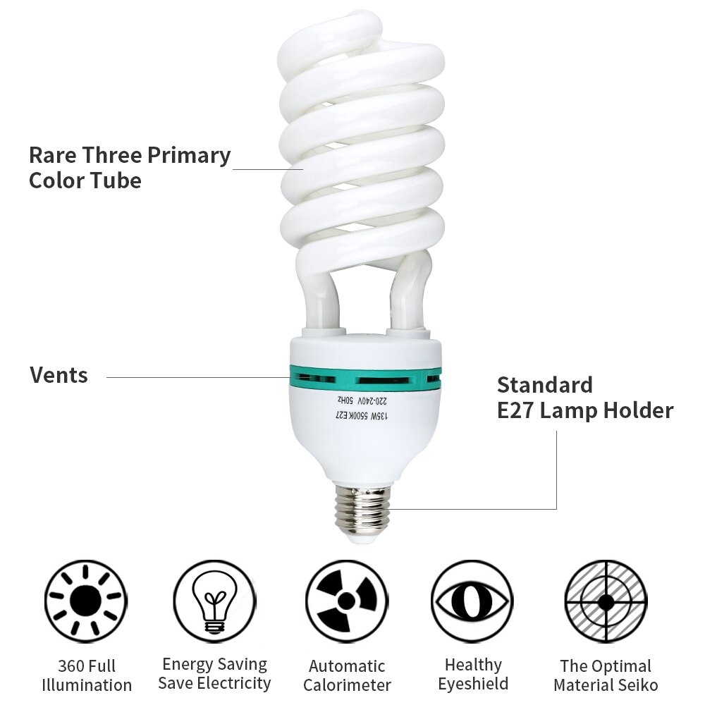 150 Watt 5500K LED Mais Lampen E27 Basis Für Softbox Foto Studio Fotografie Glühbirne Hohe Helle Fotografische Beleuchtung lampe