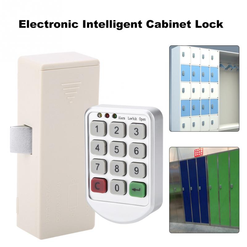 ABS Plastic Panel Digital Electronic Intelligent Password Keypad Number Cabinet Door Code Lock fechadura digital smart lock