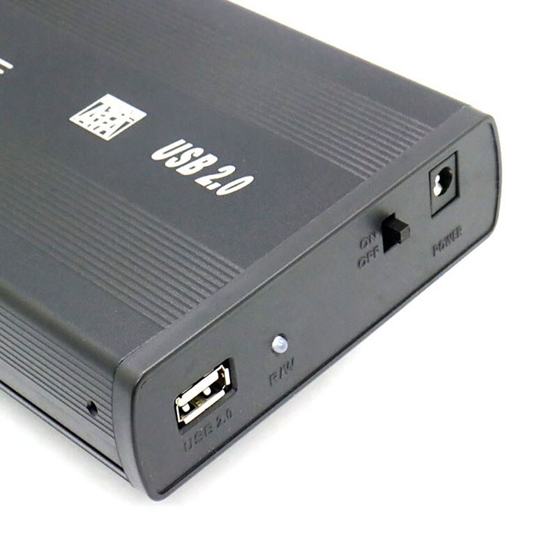 Nworld 3.5 &quot;USB 2.0 SATA 3.0 HDD Case Box 480Mbps custodia esterna per custodia rigida da 3.5 pollici scatola HDD spina ue