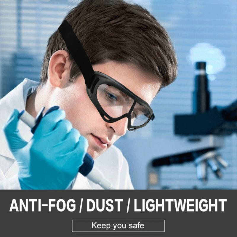 Anti-impact Factory Lab Outdoor Work Eye Protective Safety Goggles Glasses Anti-Fog Anti Dust Saliva Goggles Protective Glasses