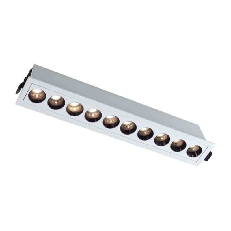 Dimbar led-downlight spotlight 6w 10w 20w 30w linjers lysstang lineær lang stripe stue korridorlampe innfelt