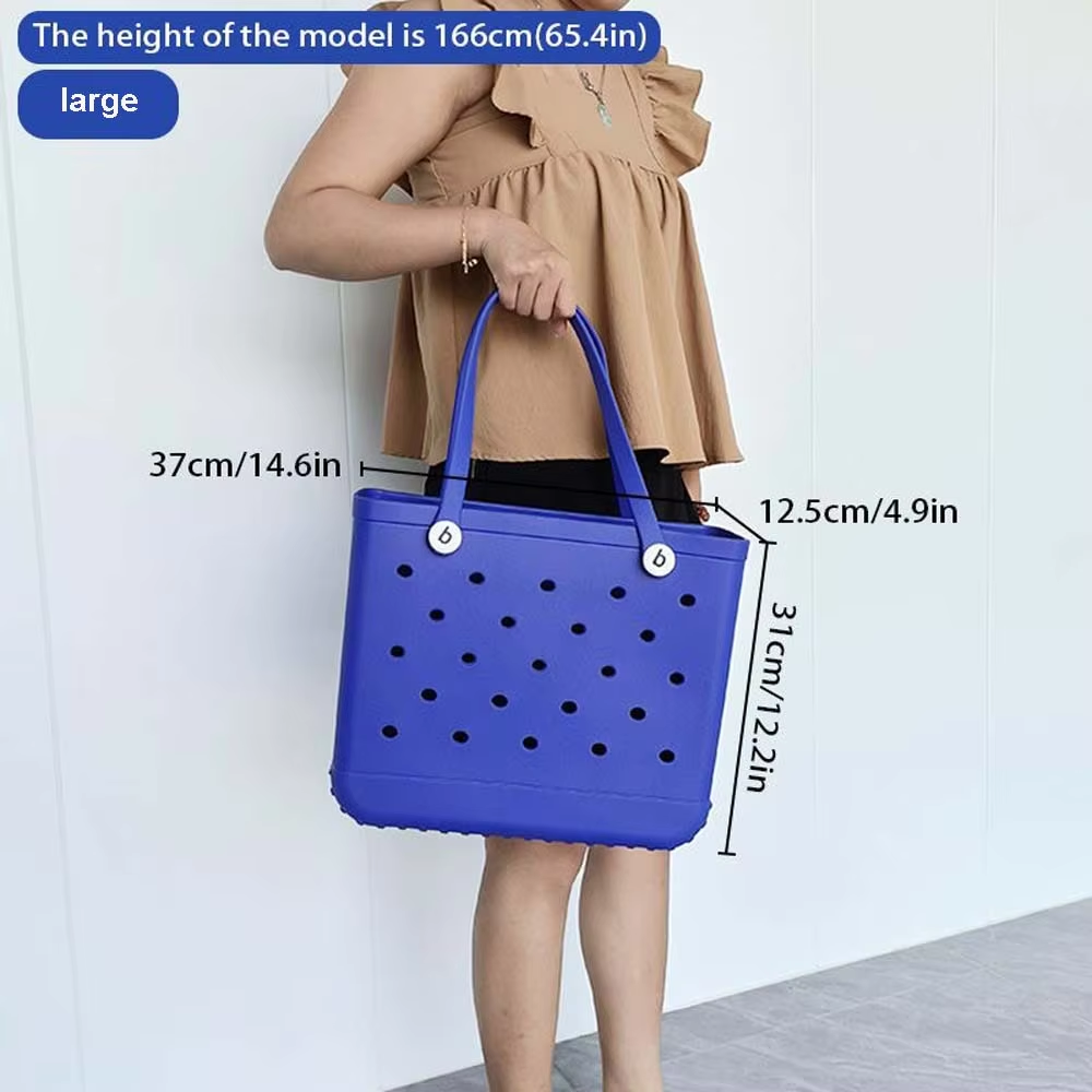 Große Moor-Taschen für Damen, Tragetasche, EVA-Sommer-Strandtasche, große Kapazität, Reisetaschen für Höhle Strand, Stiefel, Schwimmbad, Strand-Tragetaschen