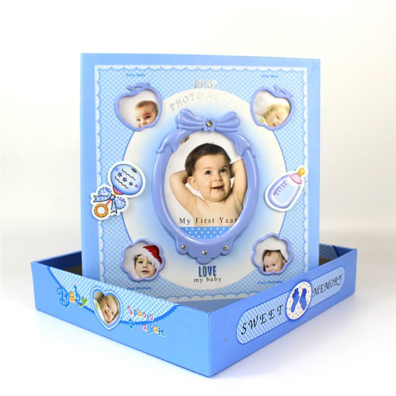 6 "baby fotoalbum tegneserie søde 120 ark fotodagbog souvenir journal til baby