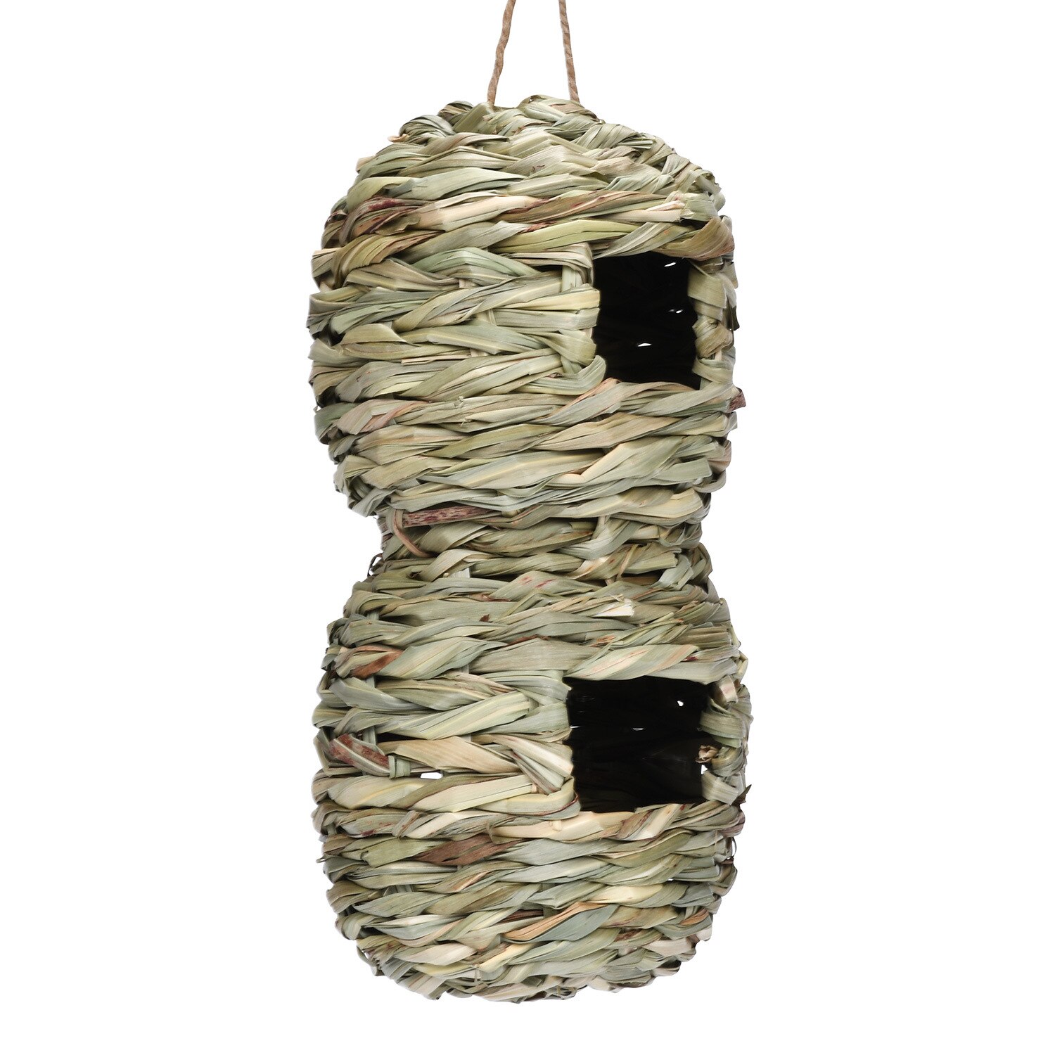 Hand Woven Hummingbird House Bird Hut and Hummingbird Houses Nest Small Hanging Bird Chickadee House for Finch Canary in Outdoor