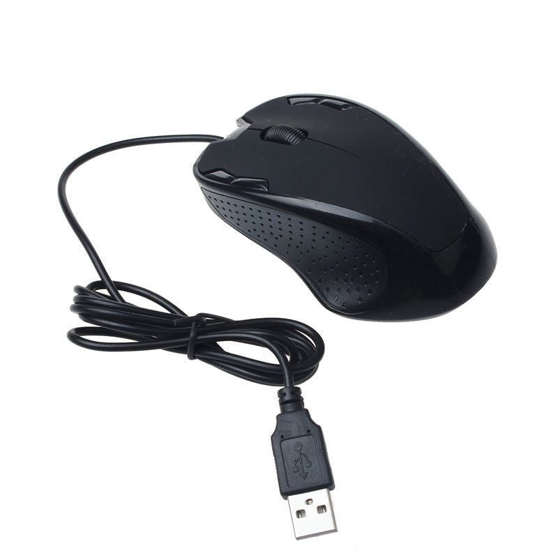 1800 DPI Gaming Mouse Luxury DPI USB Wired Optical Gaming Mice Mouse For PC Laptop Black Mouse Computer USB Mouse Game Mice