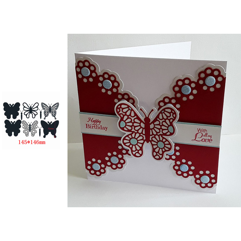 Flerdelad uppsättning av vackra snygga ramar med konstord kostnadseffektiva metallskärverktyg för diy scrapbooking album papperskort: 20