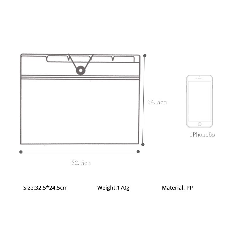 Office folder File organizers 5/8/12 layers binder Document organizer File folder A4 Fashinable Frosted Clear Cover