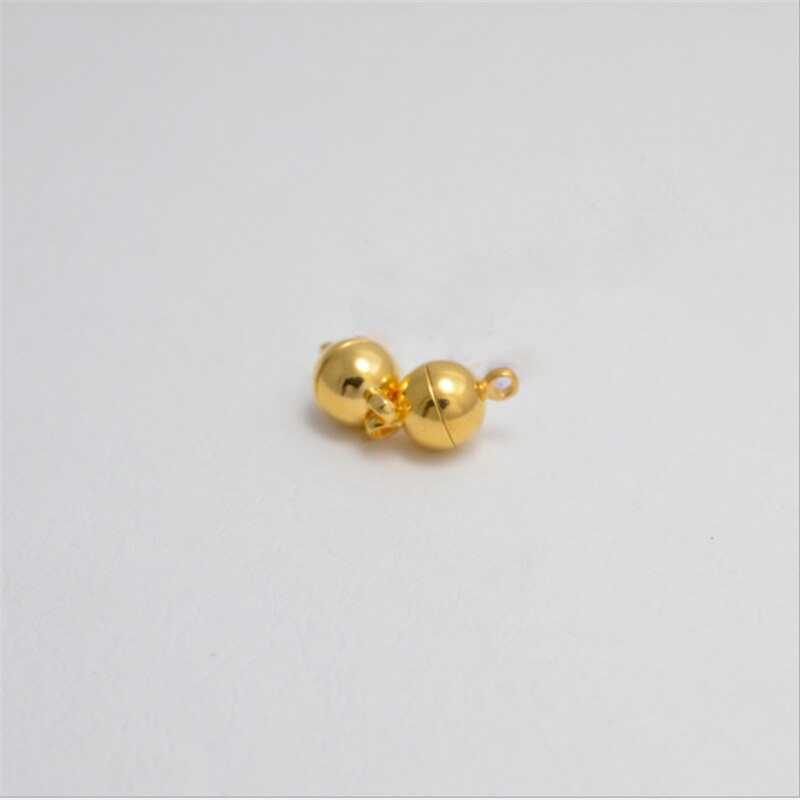 10 Stuks 6Mm 8Mm Bal Armband Magneet Sluitingen Metal Magneet Gesp Sterke Magnetische Sluitingen Voor Sieraden Maken Diy