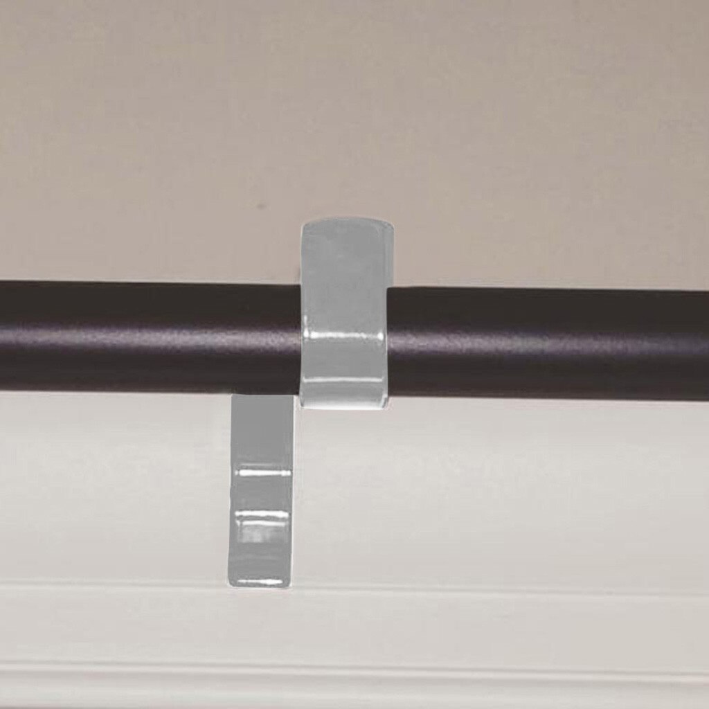 1 pair of hanging curtain rod holder, tap to the right into the window frame curtain rod bracket curtain rod bracket #40