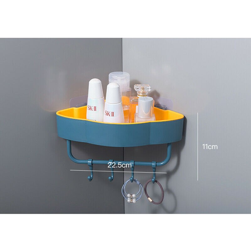Badkamer Plank Organisator Snap Hoekkast Caddy Badkamer Hoekkast Douche Opslag Muur Houder Shampoo Houder