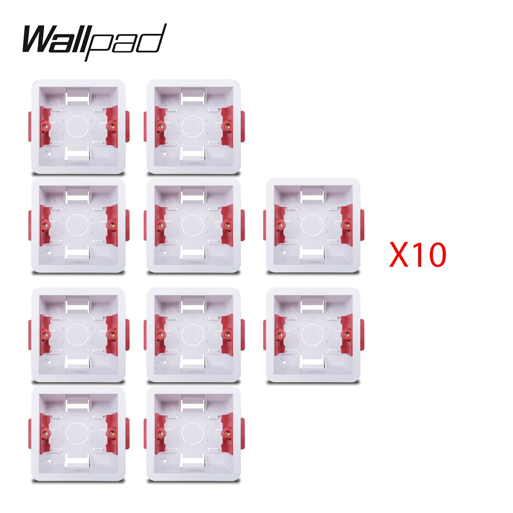 Double Dry Mounting Box For Gypsum Board Plasterboard UK Standard 35mm Depth Box for Double Frame Wallpad: 10 Unit Single