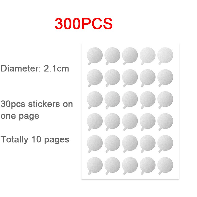 100/300 Pc Wimper Extension Stickers Wegwerp Wimper Lijm Houder Pallet Wimper Extension Lijm Pads Onder Stand Wimper Gereedschap: TYPE A - 300PCS