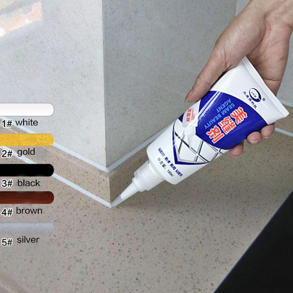 Wall Porcelain Bathroom Paint Cleaner Tile Gap Repair Color Pen Waterproof Mouldproof Filling Agents Sealant Gap Filler