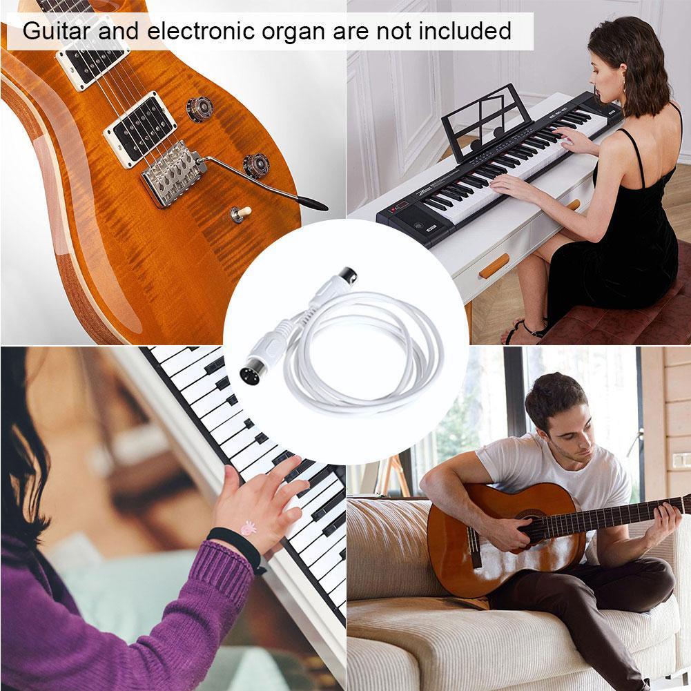 Midi Cable Music Editing Cable Double-headed Five-pin Electronic Connection Midi 1.5 Cable M M Cable 3 Cable Organ L2u0