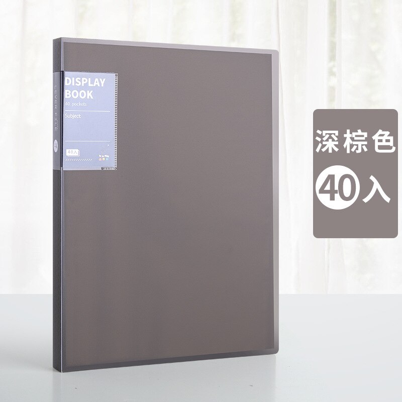 30 40 60 80 Pagina &#39;S A4 Size Piano Muziek Score Vel Document Bestand Map Organizer Pp Frosted Map Bureau organizer: 40pages dark brown