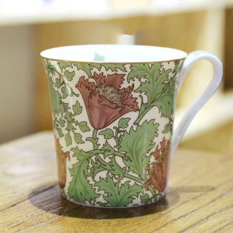 William morris vintage porcelæn te kop europæisk retro vand kop keramisk krus kaffe drinkware køkken tilbehør