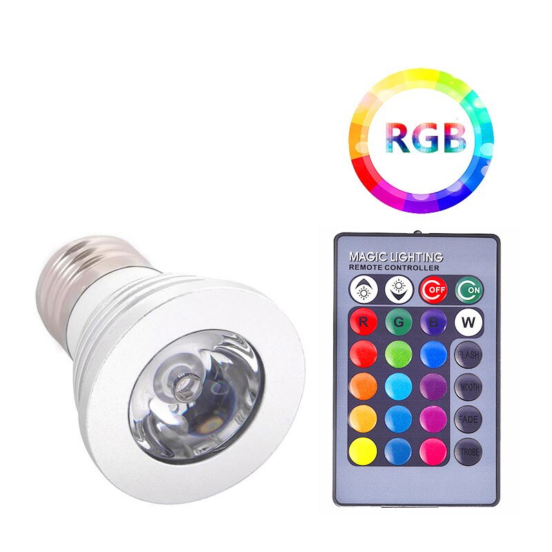 LED-lampe Leuchtet 4W 7W 10W 15W 110V 220V Lampada Veränderbar Bunte RGB LED lampe Mit IR Fernbedienung Ändern