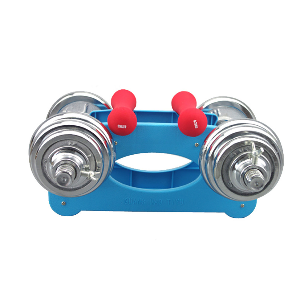 Lite gym dumbbell rack stativ holder dumbbell gulvbrakett hjemme treningstilbehør for vektløfting: Svart