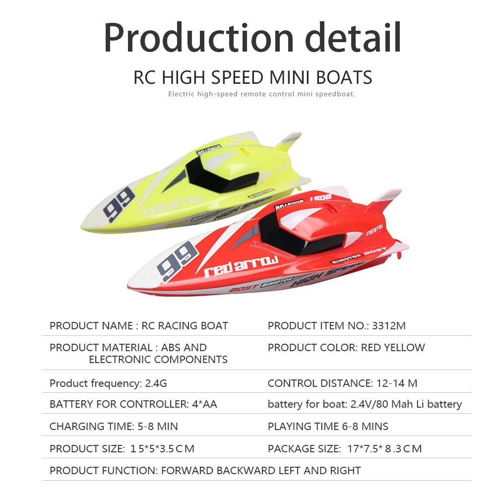 Functie Vaste Snelheid Cruise Remote Contro Boot Afstandsbediening Boot Rc 4CH 2.4G Racing Waterdichte Afstandsbediening Outdoor Speelgoed #6