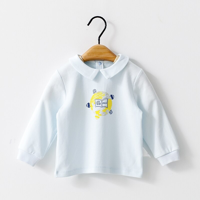 Double face tissu pull haut automne coton veste bébé enfants vêtements garçons filles chandails enfants portent bébé garçon vêtements