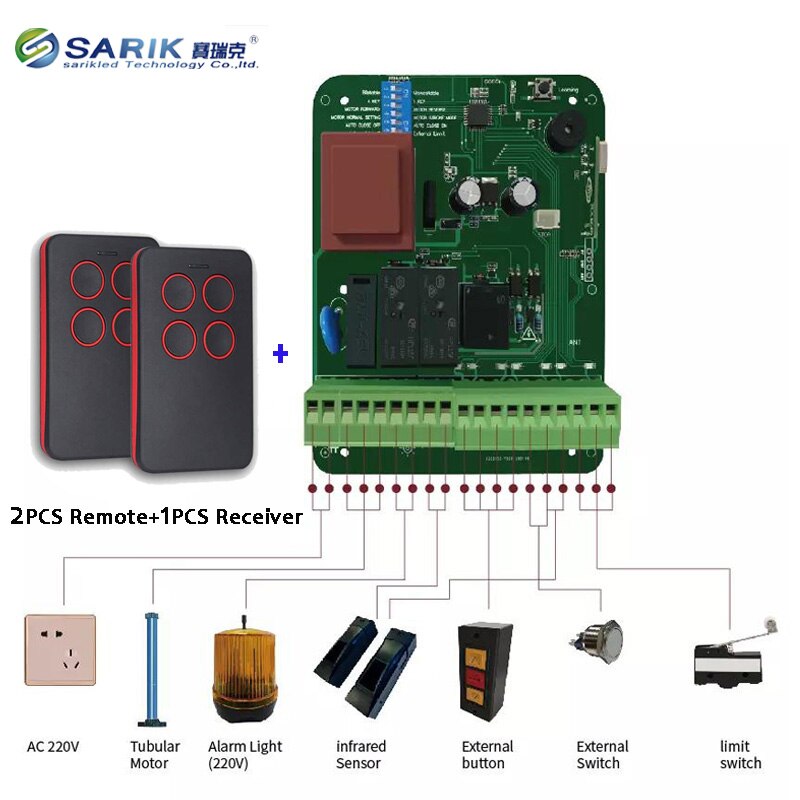 AC200V-250V RF Wireless Remote Control switch tubular motor Shutter/winch/garage rolling door/electric curtain/Projection