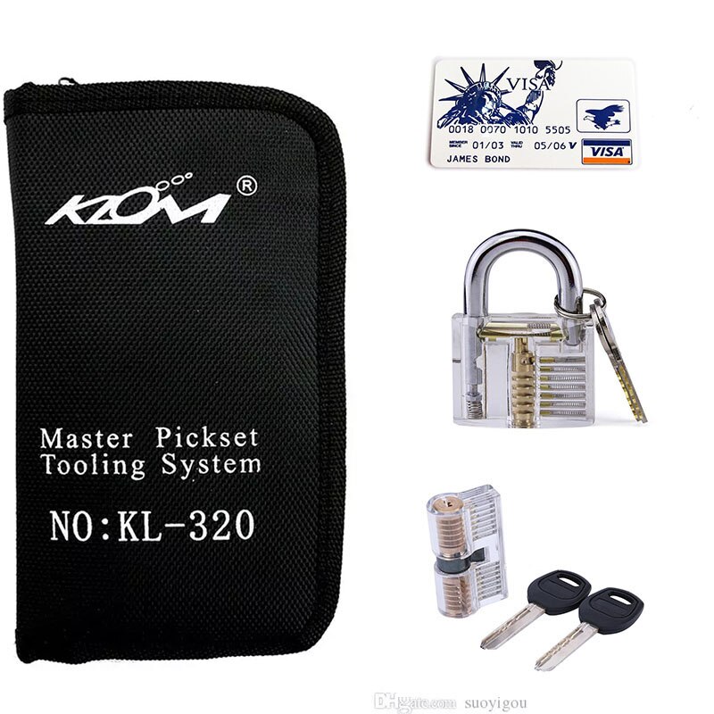 Original KLOM 32 pcs Lock Pick Tool Superior Pick Set Locksmith Tools: White