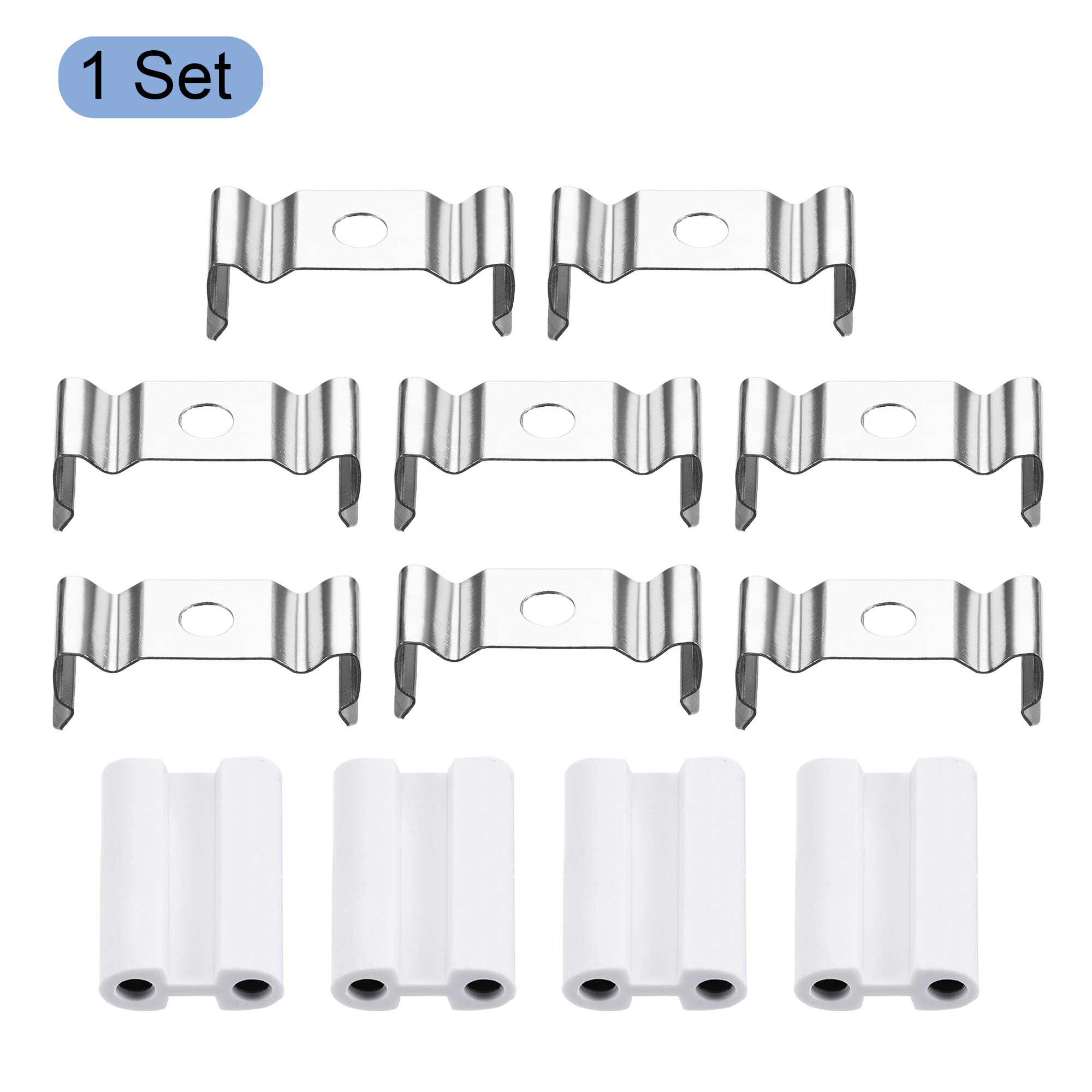 Uxcell T4 Clips Beugel Led Tl-buis Houder Met 2 Pin Connectors