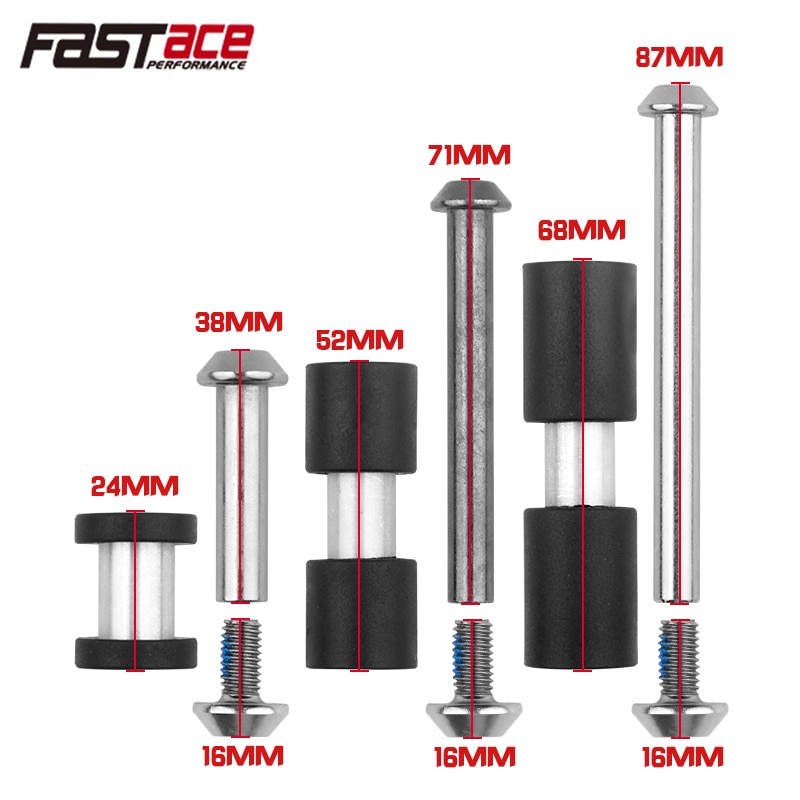 1pc Fastace MTB Hydraulic Spring Shock Absorber 125 150 165 185mm 650lbs e-Bike Rear Shock for Xiaomi Pro 2 Kugoo G Booster M5