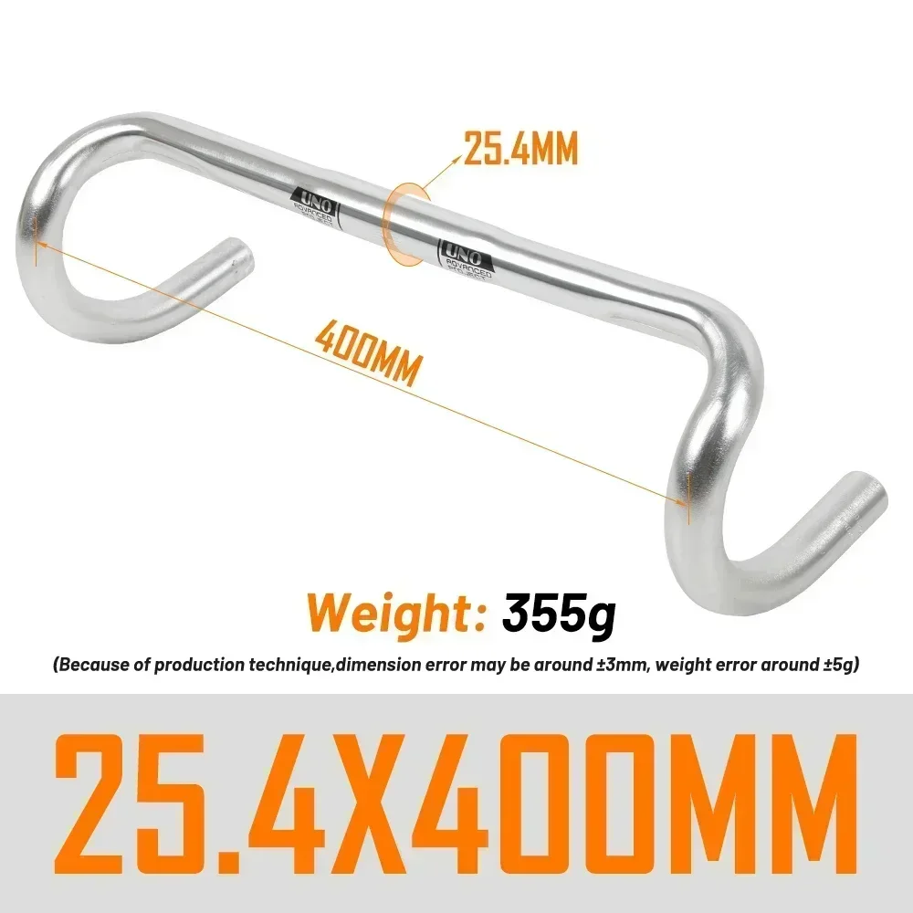 UNO Aluminiumlegierung Rennen Rennrad Lenker gebogen Bar Fahrradlenker 25,4/31,8 mm 360/380/400/420/440 MM Fahrradzubehör: Grün