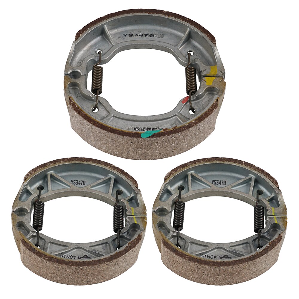 H2CNC ATV Brake Shoes Front Rear 3 Pair Good Frict... – Grandado