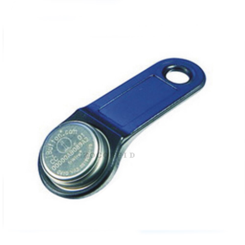 10 stk/parti genskrivbar rfid touch hukommelsesnøgle  rw1990 ibutton til kopikort sauna dallas nøglekort: Blå
