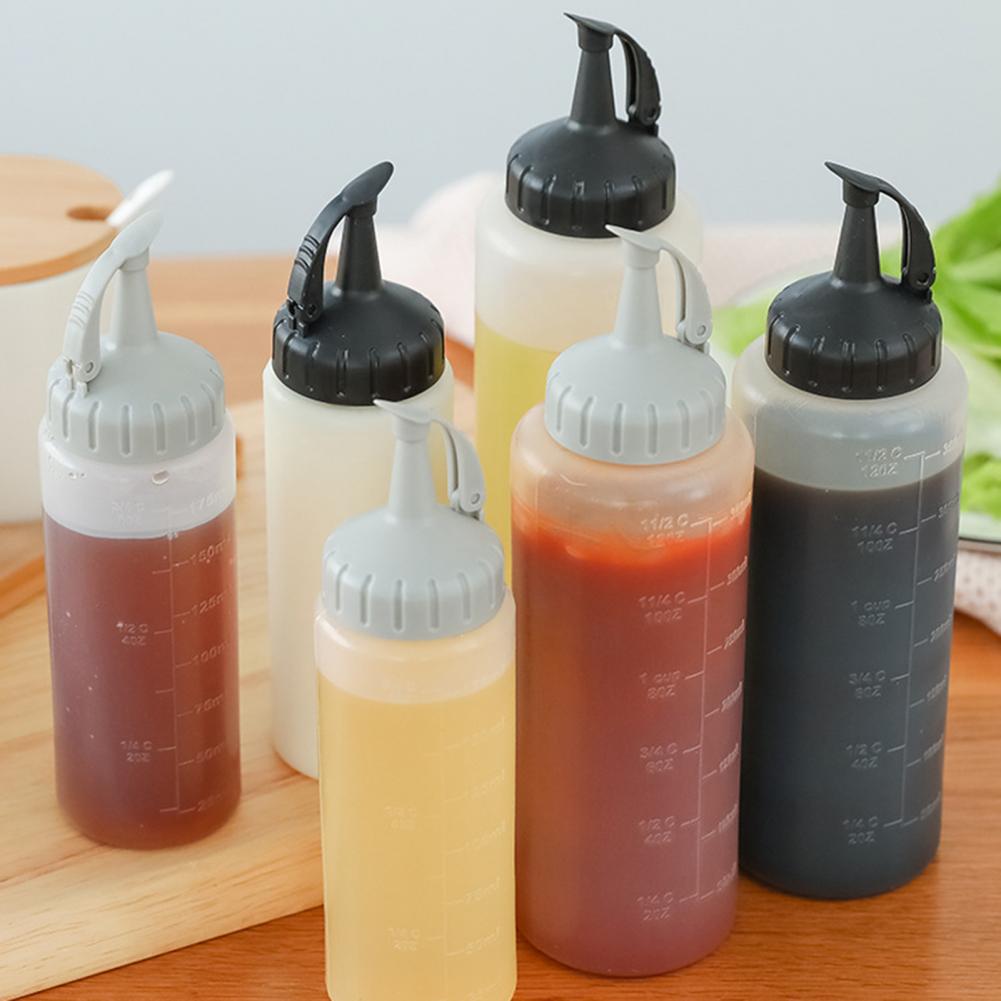Joli distributeur de Sauce Flexible, facile à nettoyer, bouteille d&#39;épices légère sans gâchis