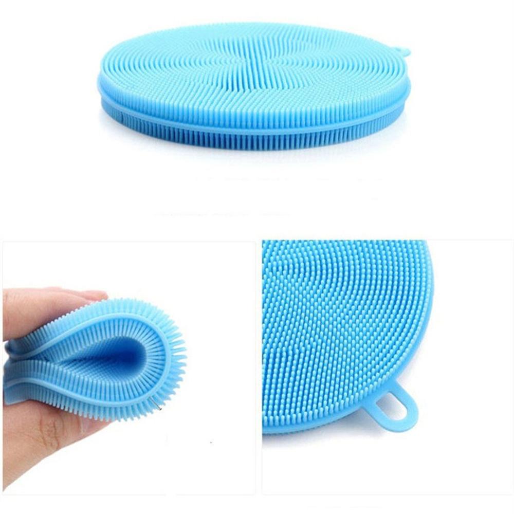 Keukenreinigingsborstel siliconen spons multifunctionele potten pannen servies spons scrubber reinigingsspons schuursponsjes