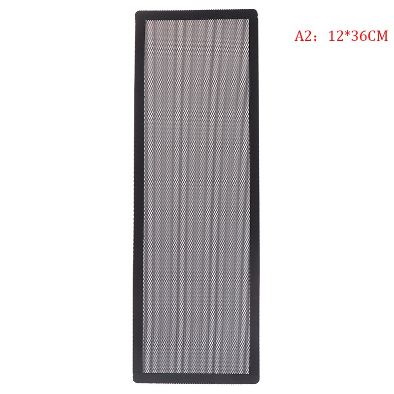 12x36 14x28cmPVC cooling fan dust net computer PC chassis cooling fan electromagnetic dust removal mesh grille