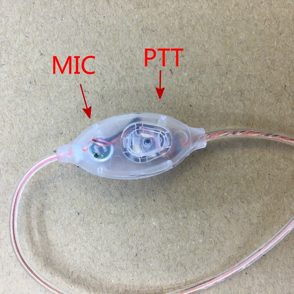 honghuismart transparent telescope headphone K plug for Kenwood Baofeng BF-UV5R,888S,Puxing,Quansheng,Wouxun etc walkie talkie
