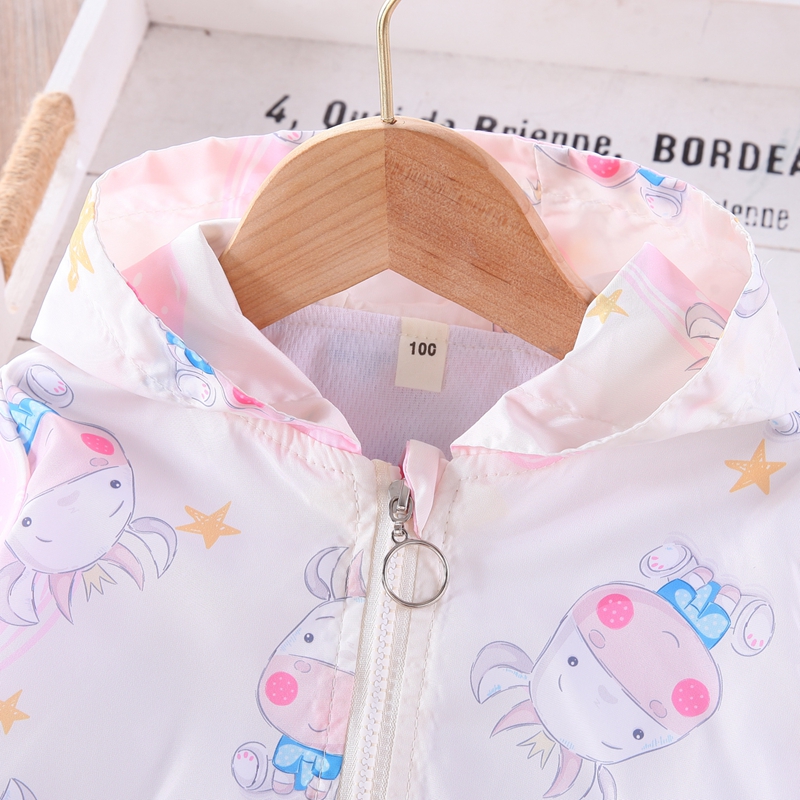 Chaqueta de manga larga para niña, abrigo de dibujos animados a la , ropa de Boutique, bonita, rosa, otoño