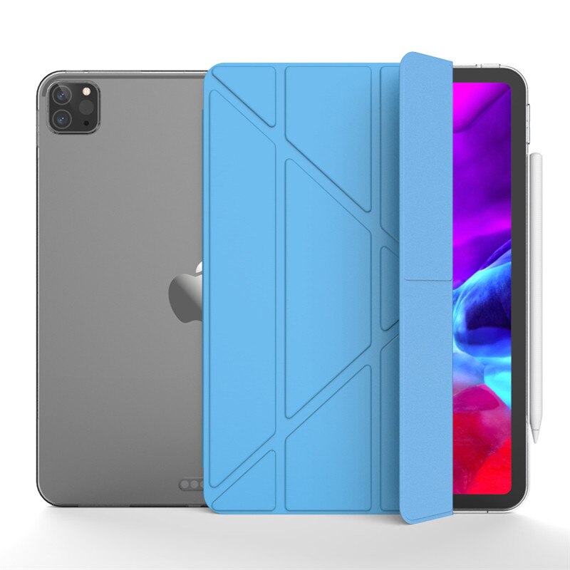 Case For iPad Pro 11 Cover Ultra Slim PU Leather+TPU Back Smart Magnetic Flip tablet Stand cover for iPad Pro 11 case: blue / Pro 11inch 2020