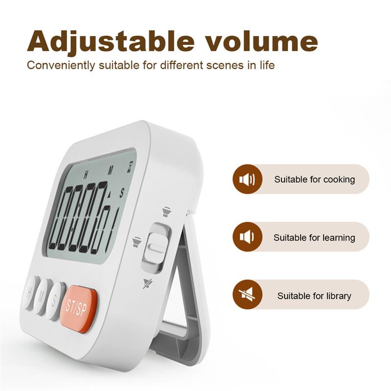 Cooking Timer Digital Countdown Alarm Studying Grilling Large Display Battery Powered Stopwatch Household Supplies