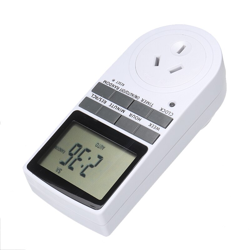 Digital LCD Display Timer Switch Automation Socket Electric Programmable Power Analysis Instrument Timers Test Tool 240V AU Plug