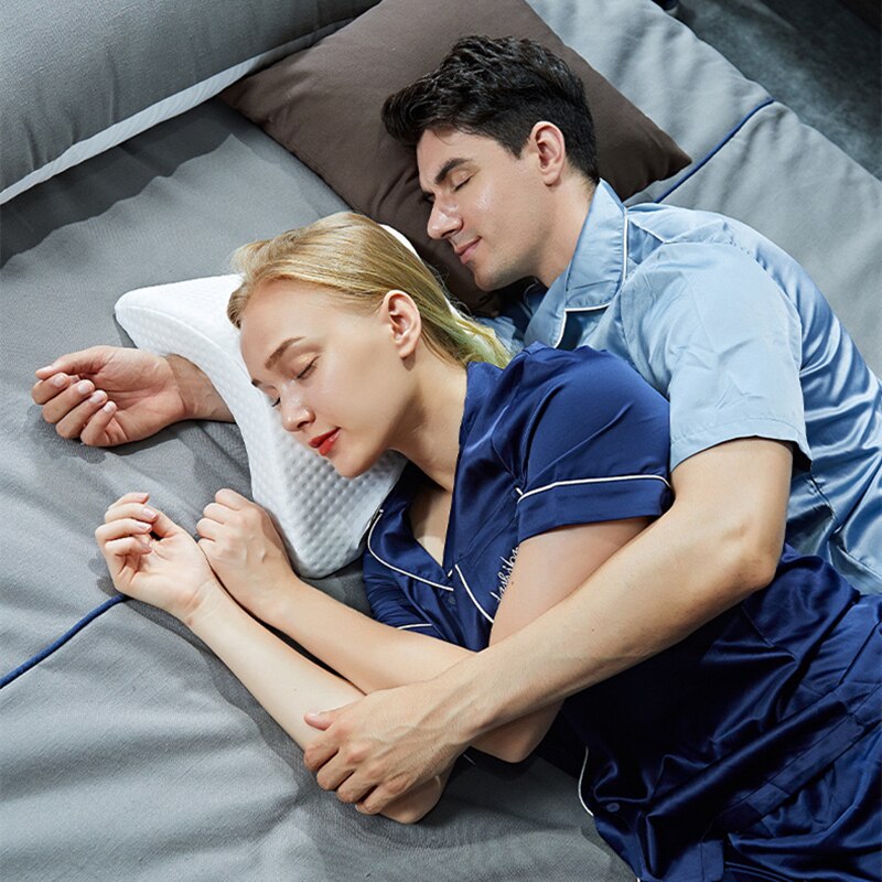 Couple Pillow Rebound Pressure with arm hole Health Neck Pillow with Multifunction Dead Arms Couple Pillow Office Napping